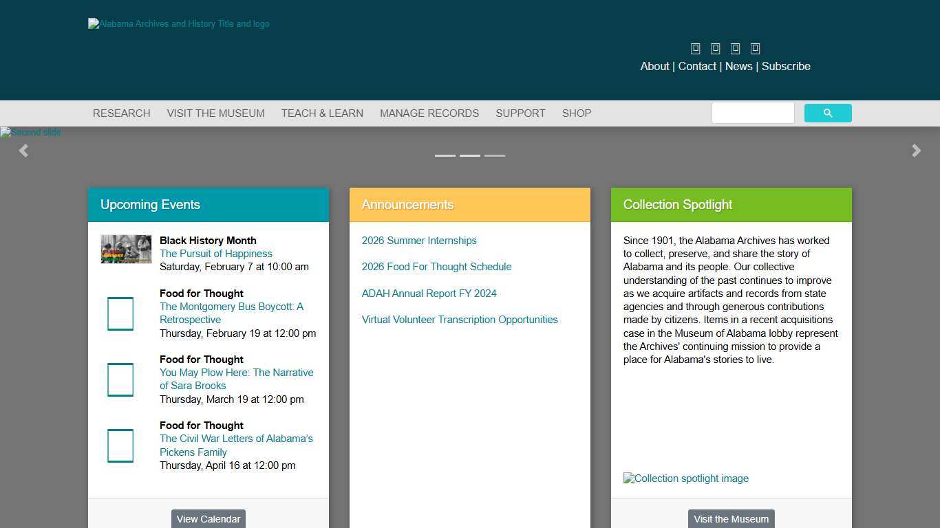 Alabama Department of Archives and History